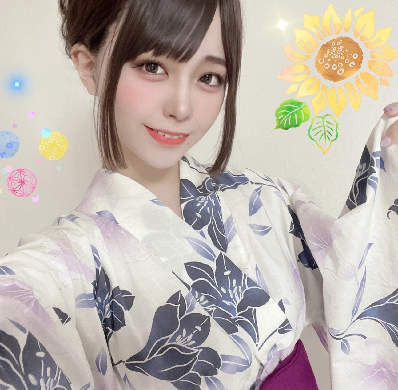 dxliveのパフォーマーaoixxqちゃん浴衣ver